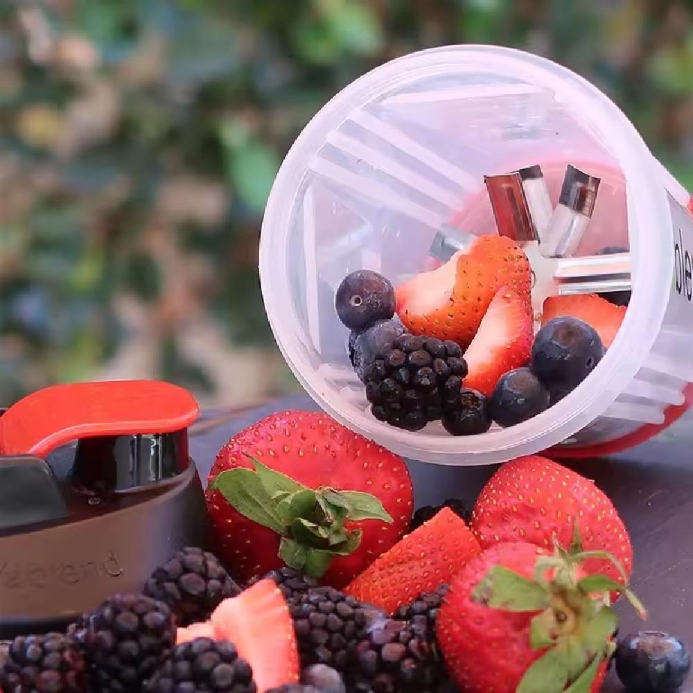 Mini Liquidificador Copo Misturador Portatil Manual Mixer Shake Coqueteleira Squeeze Suco De Fruta Suplementos Academia - 4