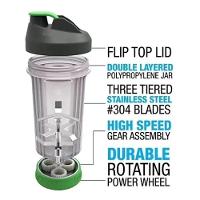 Mini Liquidificador Copo Misturador Portatil Manual Mixer Shake Coqueteleira Squeeze Suco De Fruta Suplementos Academia - 2