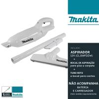 Aspirador De Pó Sem Fio Portátil A Bateria 12V Cl106fdzw Makita Vertical Led Sem Bateria-carregador