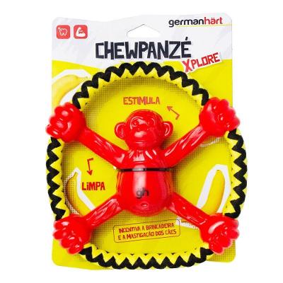 Brinquedo Interativo Chewpanze: Macaco De Borracha Com Corda Para Cuidado Oral