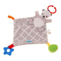 Naninha Panda Cinza Com Mordedor E Suporte Para Chupeta - 3