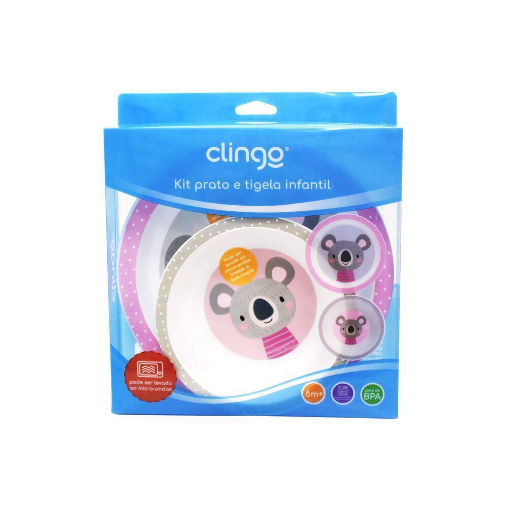 Conjunto De Prato E Tigela Com Ventosa Coala Para Refeições Divertidas Infantil - 3