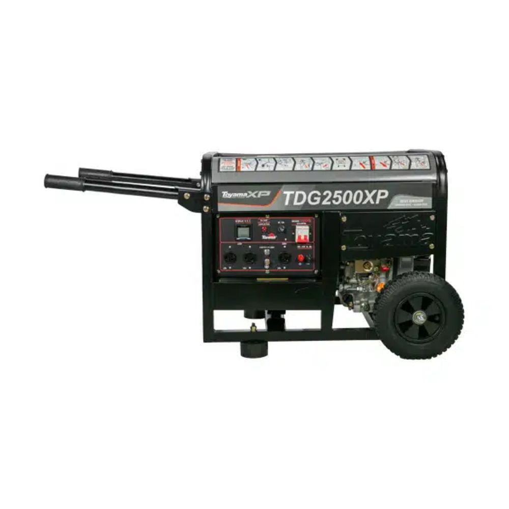 Gerador Diesel 2,2 Kva Monofásico Bivolt 115-230v Partida Manual Tdg2500xp Toyama - 4