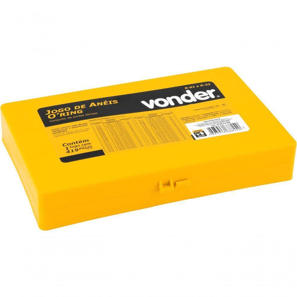 Jogo De Anéis Oring Com 419 Peças Vonder - 6