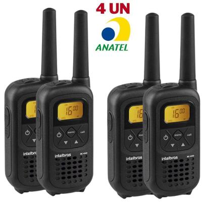 4x Rádio Comunicador Intelbras Rc4002 - Walkie Talkie Ht