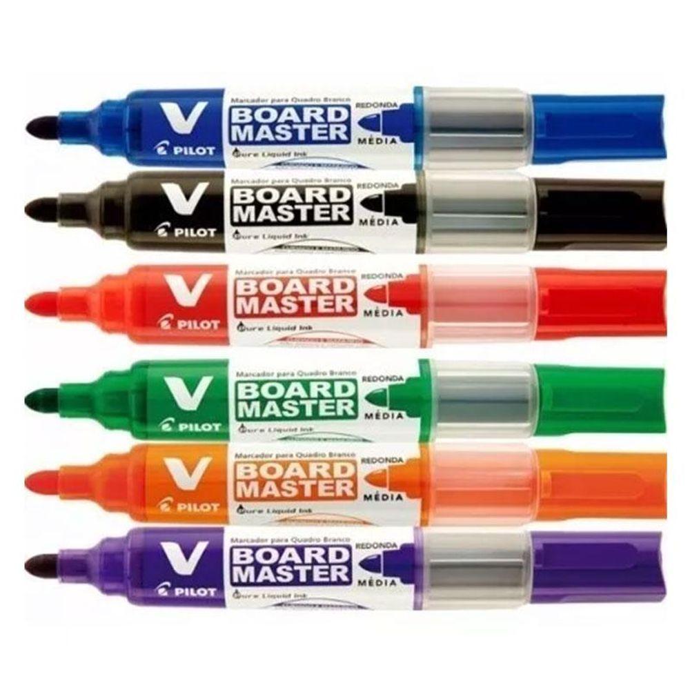 Pincel Para Quadro Branco Recarregável Board Master 6 Unidades - Pilot - 2