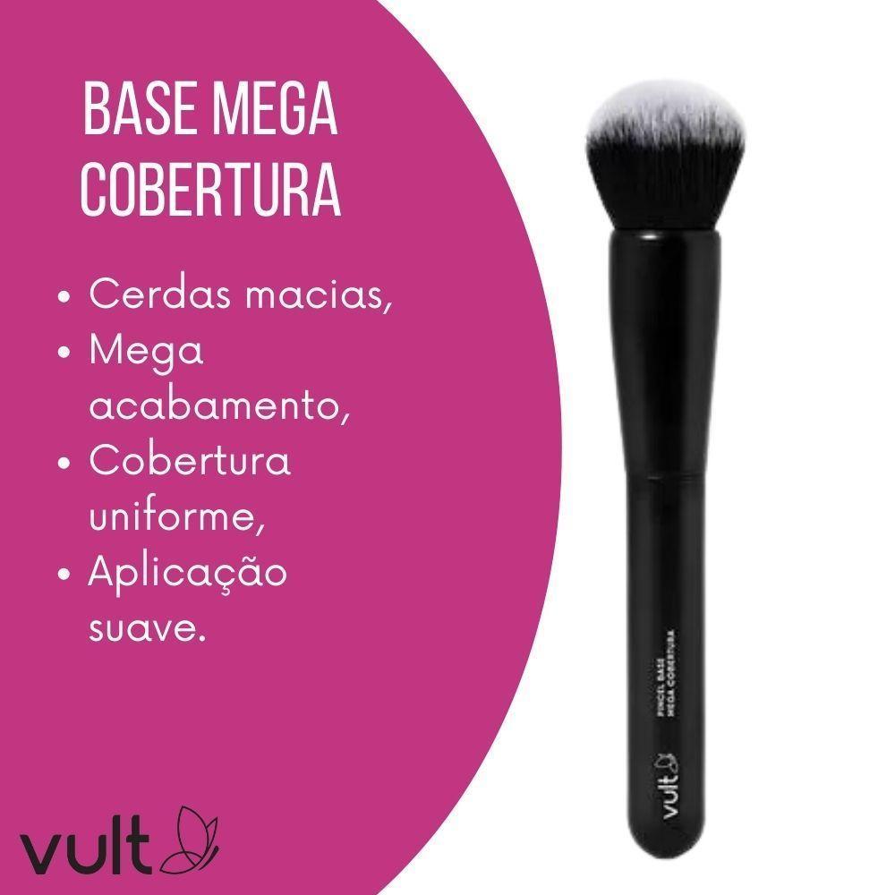 Pincel De Maquiagem Base Mega Cobertura Acabamento Cerdas Macias Vult - 5