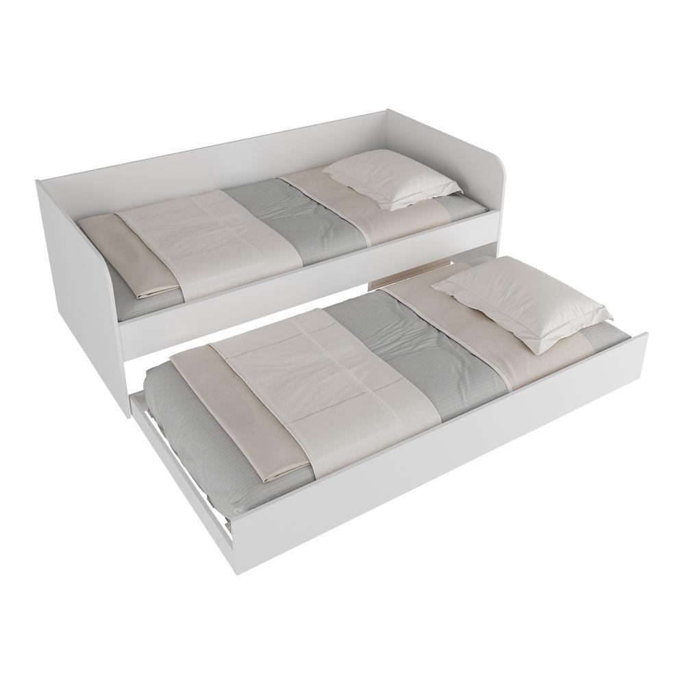Bicama Solteiro Para Colchão 88x188cm Multimóveis Cr40105 Branca Branco - 1