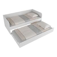 Bicama Solteiro Para Colchão 88x188cm Multimóveis Cr40105 Branca Branco - 1
