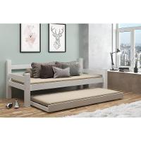 Bicama Madeira Maciça Para Colchão 78/88 X 188Cm Paris Multimóveis Vcr4139 Branco Branco - 1