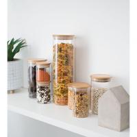 Pote De Vidro 450ml Com Tampa De Bambu - Ideal Para Armazenamento De Mantimentos - 2
