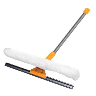 Rodo De Vidro 40cm Com Cabo E Luva De Algodão - Limpeza Eficiente E Prática
