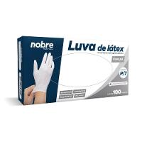 Caixa Com 100 Luvas Látex Com Pó P Nobre Saúde E Químicos Descartável Branca - 3