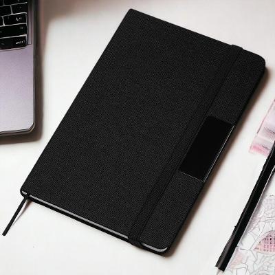 Caderno De Anotações 80 Folhas Com Elástico Preto