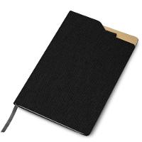 Caderno Com Capa Dura E Folhas Pautadas Preto - 3