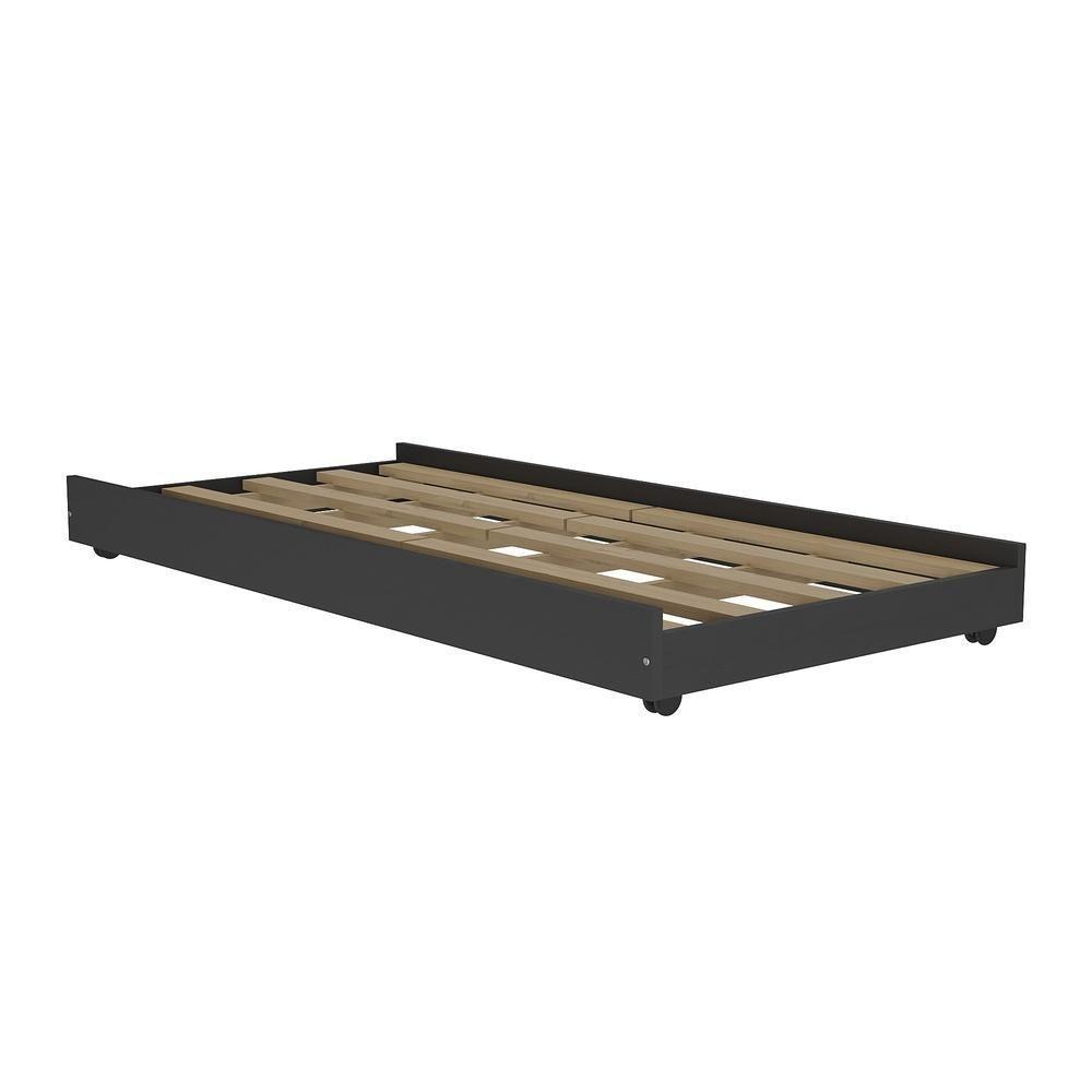 Cama Auxiliar Solteiro Com Colchão Incluso Multimóveis Cr35104 Preto - 2