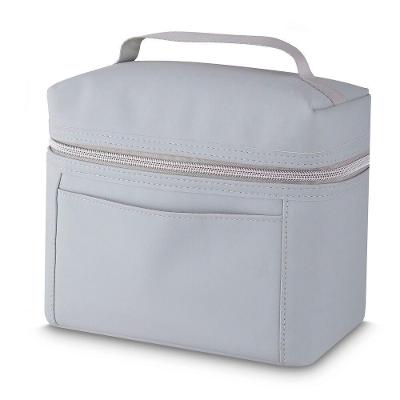 Bolsa Térmica 5l Elegante Para Lanches E Marmitex Portátil Com Alça Cinza