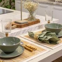 Bowl Copa E Cia Tramato Em Cerâmica Sálvia - 4