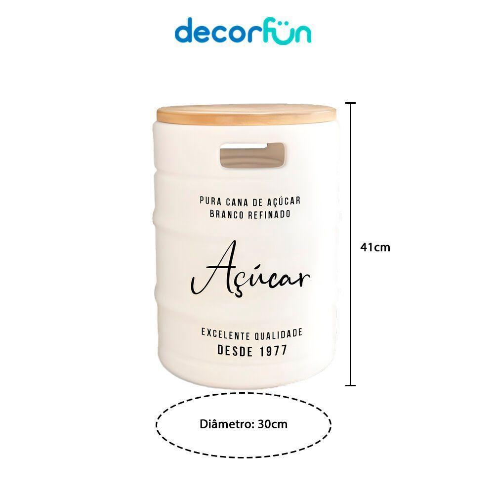 Banco Barril De Açúcar Com Tampo De Madeira Para Ambientes Externos Elegantes - 3