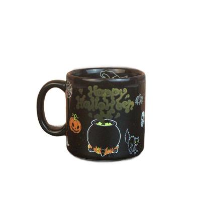 Caneca Mágica Halloween - Transformação Assustadora Para Suas Bebidas Quentes