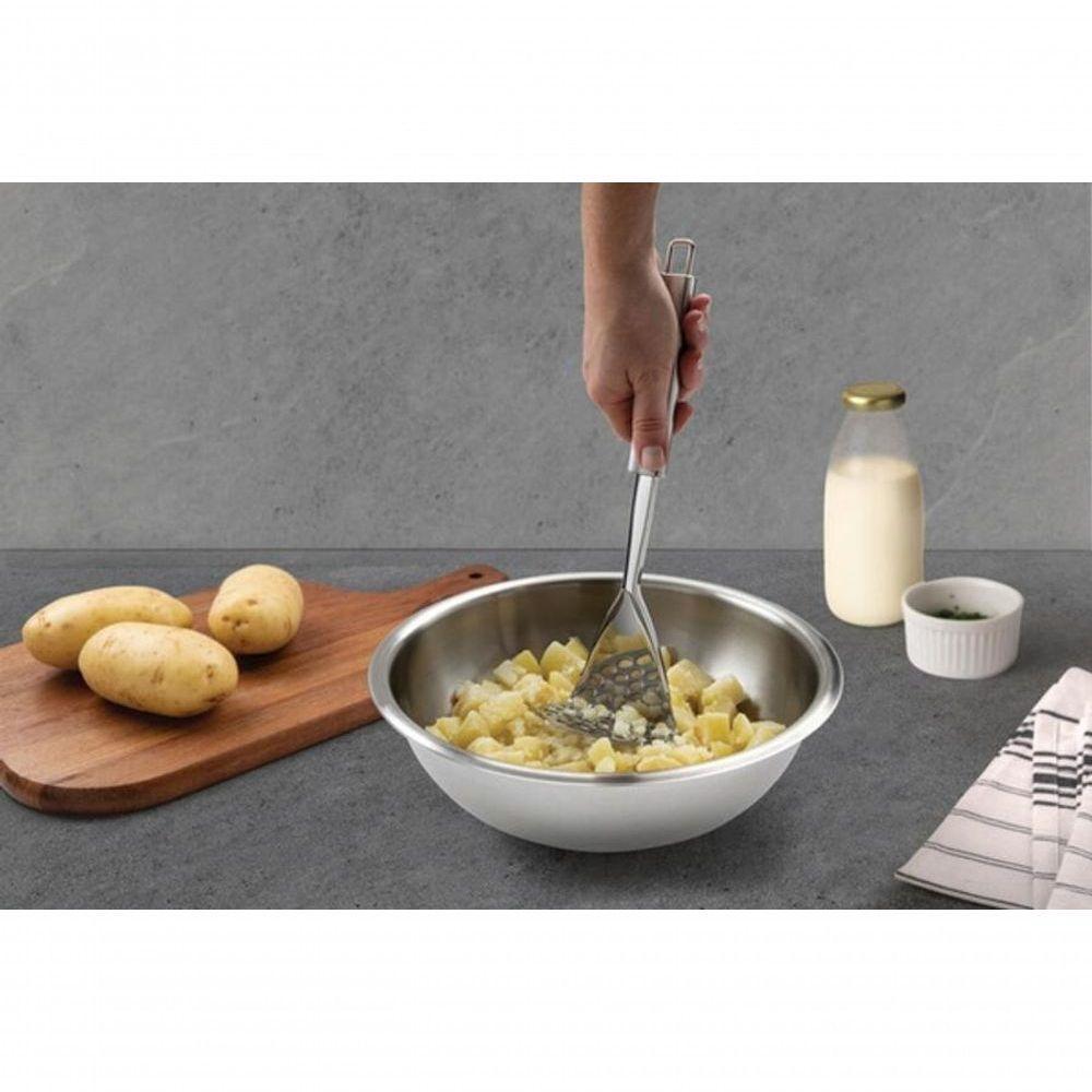 Amassador De Batatas Tramontina Marffim Em Aço Inox - 2