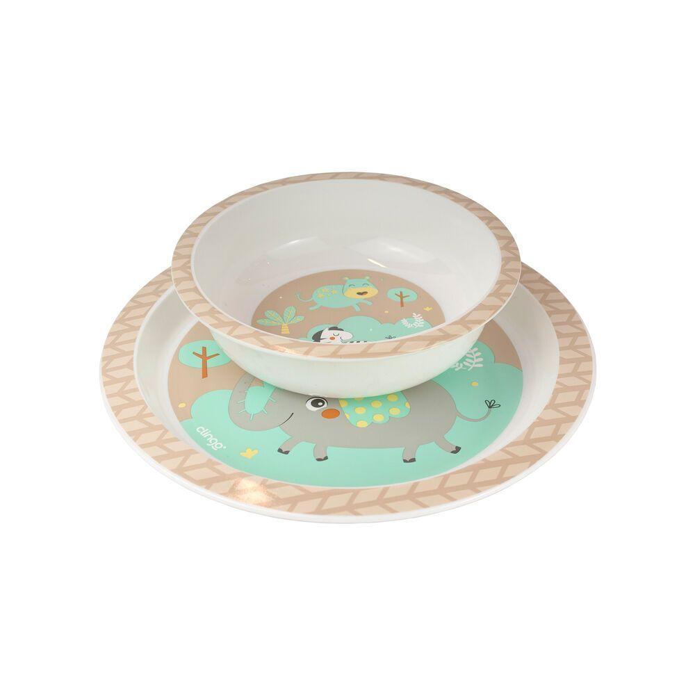 Conjunto Safari De Prato E Tigela Infantil - Estilo E Diversão Nas Refeições - 1