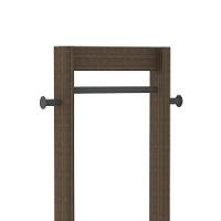 Cabideiro De Chão Multimóveis Vcr35005 Preto/Nogal Preto/Nogal - 3