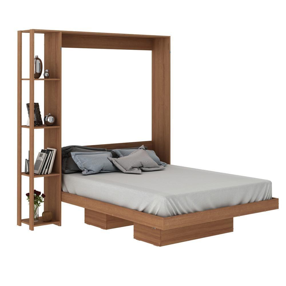 Cama Articulada Casal Para Colchão 138 X 188Cm Multimóveis Vcr35034 Amêndoa Amêndoa - 1