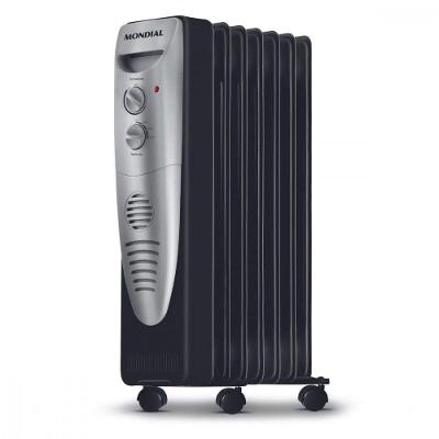 Aquecedor A óleo Mondial A-06 Preto Com Prata 127V