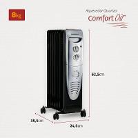 Aquecedor A óleo Mondial A-06 Preto Com Prata 127V - 5