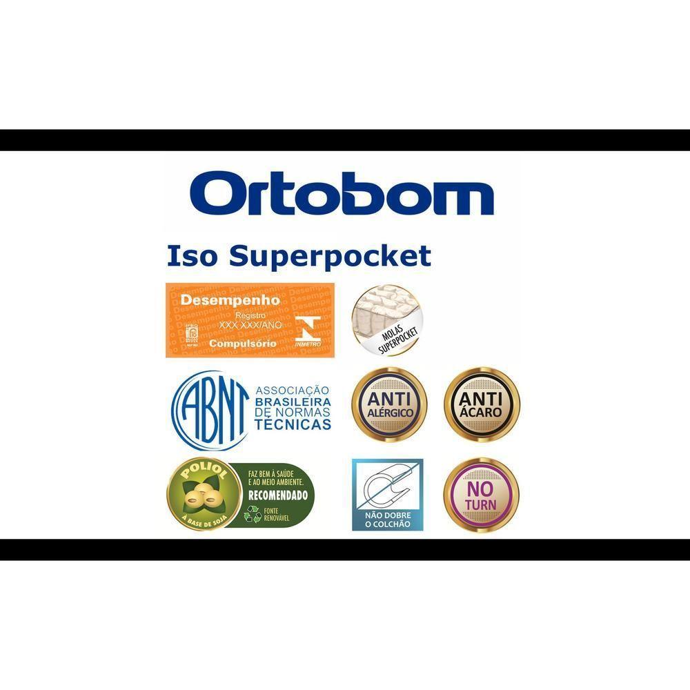 Colchão Iso Superpocket (108X198X25) - Molas Superpocket (Ensacadas), Ortopillow Ortobom - 2