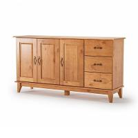 Balcão 3 Portas 3 Gavetas Aparador Madeira Maciça Repleta - 2