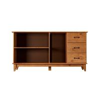 Balcão 3 Portas 3 Gavetas Aparador Madeira Maciça Repleta - 5