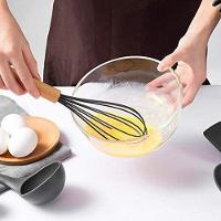 Kit De Utensílios Cozinha Em Silicone E Bambu 12 Peças Preto