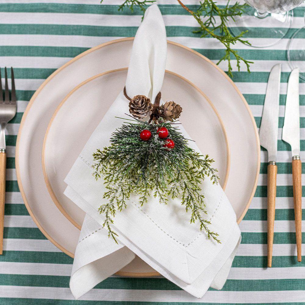 Anel De Guardanapo Copa E Cia Avulso Natal Azevinho - 2