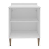 Balcão De Cozinha Americana Com Tampo 70cm 2 Portas Multimóveis Cr20485 Branco-Azul - 4