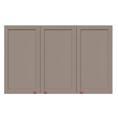 Armário Aéreo Unna 3 Portas 120cm Gris - Poliman Móveis Gris