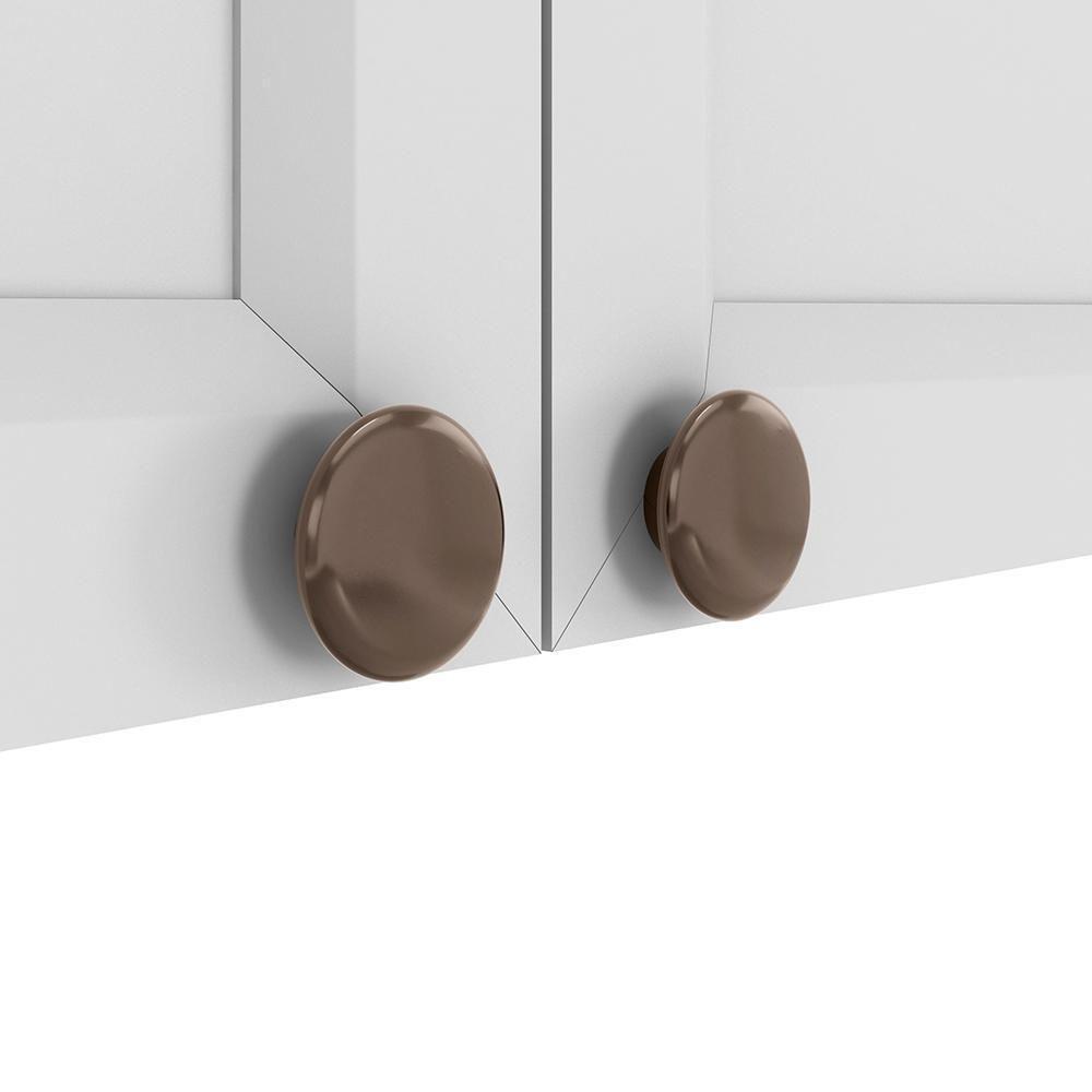 Armário Aéreo Unna 2 Portas 80cm Branco - Poliman Móveis Branco - 3