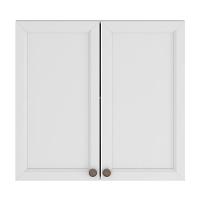 Armário Aéreo Unna 2 Portas 80cm Branco - Poliman Móveis Branco - 1