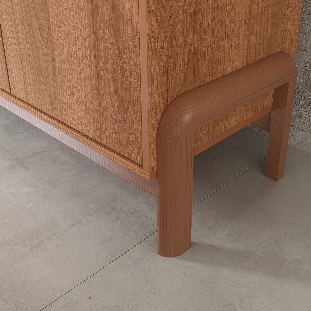 Buffet Aparador Para Sala De Jantar 4 Portas Elisa Jequitiba - 5