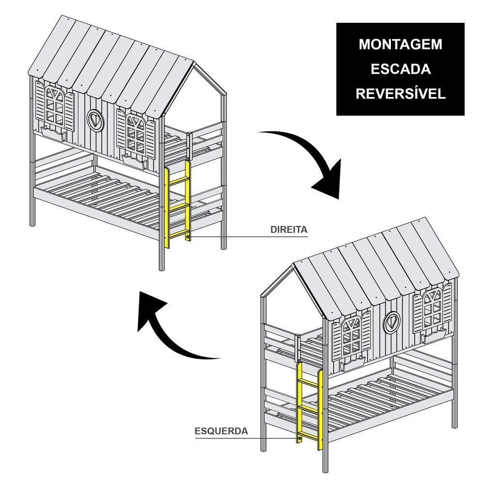 Beliche Casinha Bela Com Coração 2 Gavetas Rosa Madeira Maciça Branco/rosa/verde Housin - 6