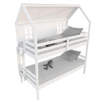 Beliche Casinha Bela Com Coração 2 Gavetas Rosa Madeira Maciça Branco/rosa/verde Housin - 5