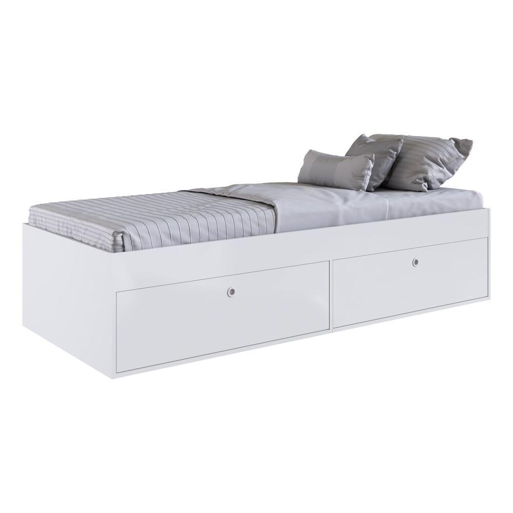 Cama Solteiro 4 Portas Para Colchão 188x78cm Multimóveis Cr40090 Branca Branco - 1