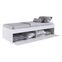 Cama Solteiro 4 Portas Para Colchão 188x78cm Multimóveis Cr40090 Branca Branco
