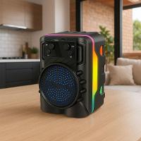 Caixa De Som Bluetooth Kts&#8209;1720 3&Prime; Led Rgb 5w Bateria 500mah R&aacute;dio Fm Usb/sd - Preto - 3