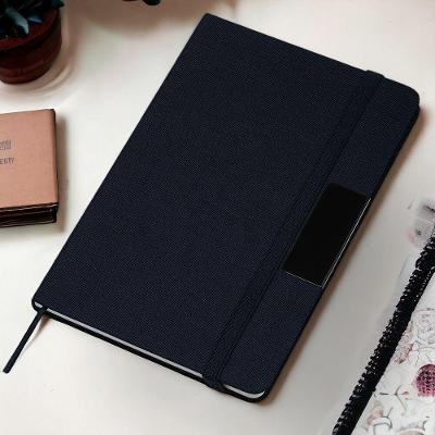 Caderno De Anotações 80 Folhas Com Elástico Azul