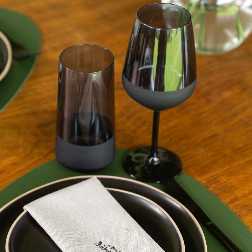 Copo Copa E Cia Duo 540ml Em Vidro Preto - 4