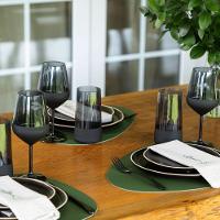 Copo Copa E Cia Duo 540ml Em Vidro Preto - 2