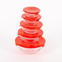 Conjunto 5 Potes De Vidro Hermetico Com Tampa Kit Vasilha Hermética Para Guardar Comida Doce Feijão Na Geladeira Sortido - 1