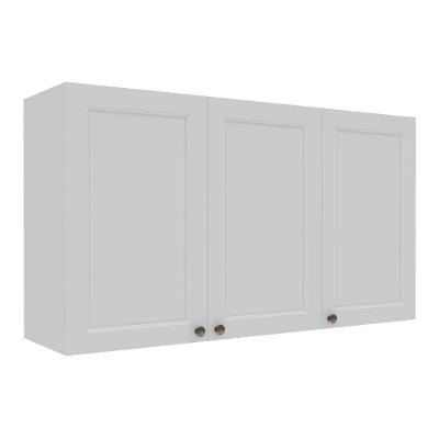 Armário De Cozinha Americana Aéreo 120cm 3 Portas Multimóveis Cr20489 Branco
